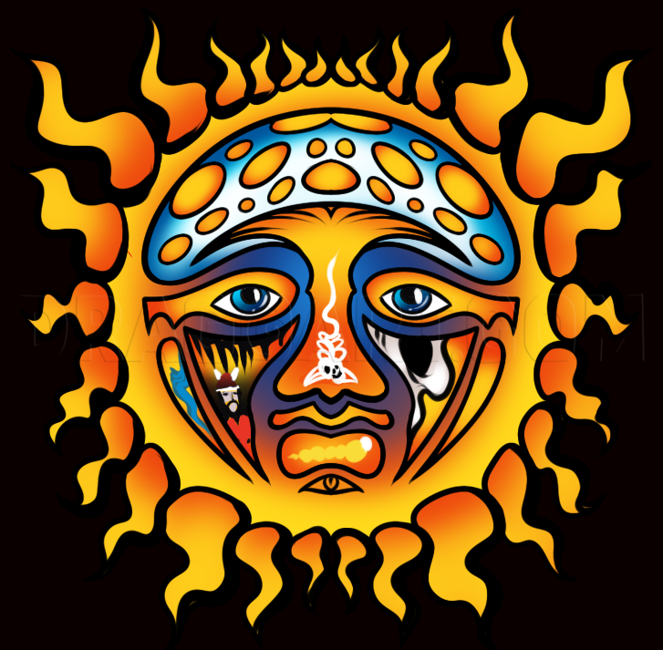 How to Draw Sublime Sun Logo