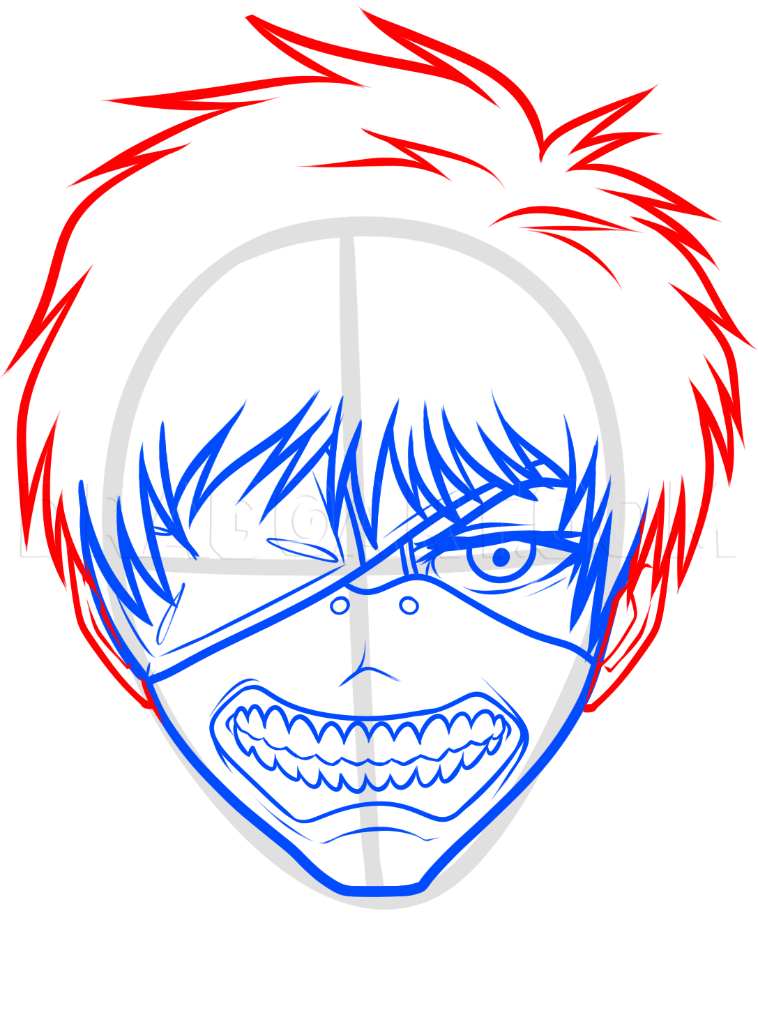 How To Draw Kaneki Ken From Tokyo Ghoul Drawing Step By Step By Dawn 