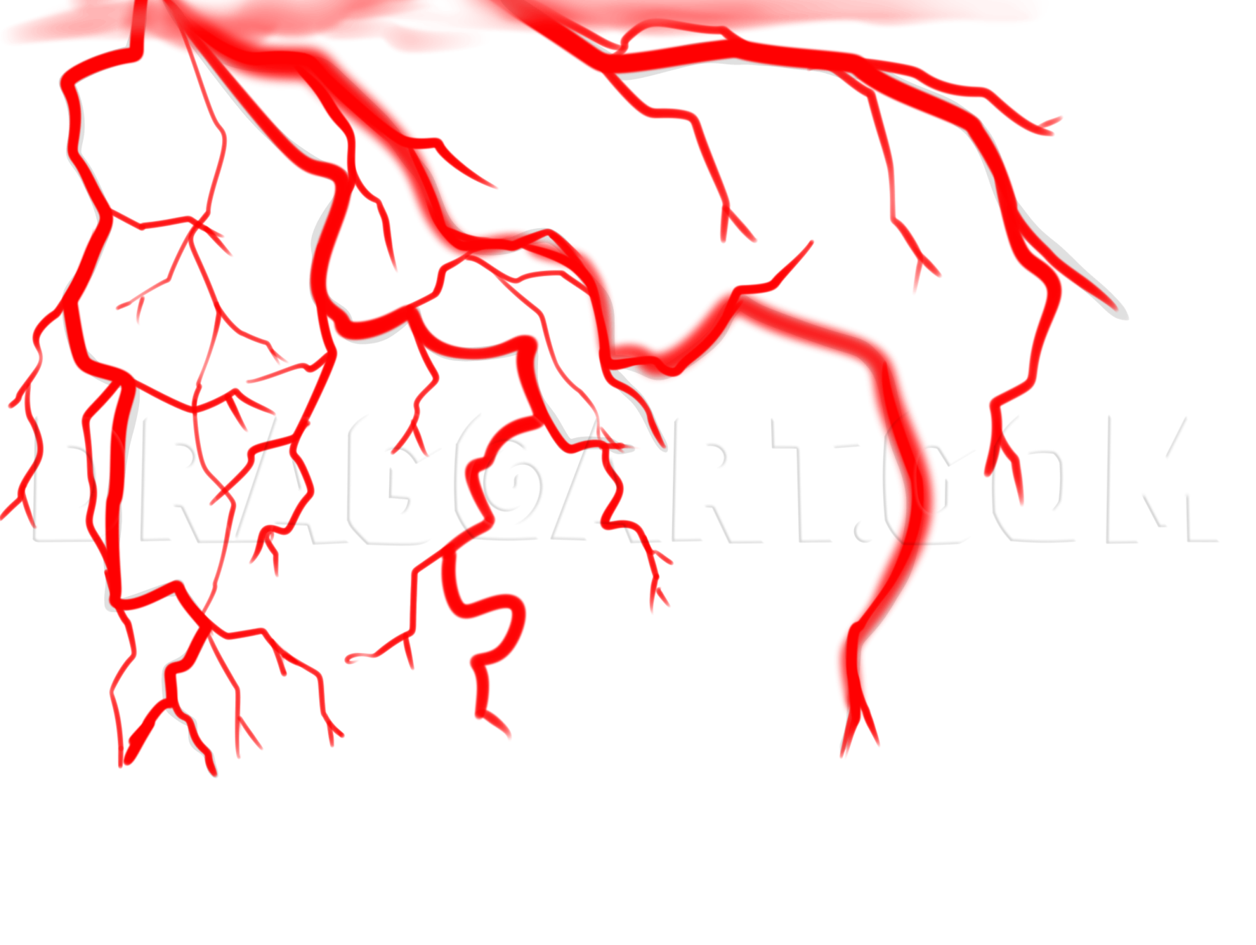 How To Draw A Lightning Storm, Step by Step, Drawing Guide, by Dawn -  DragoArt