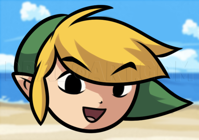 How To Draw Link, Step By Step