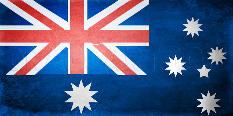 How To Draw The Australian Flag Step By Step Drawing Guide By Dawn 