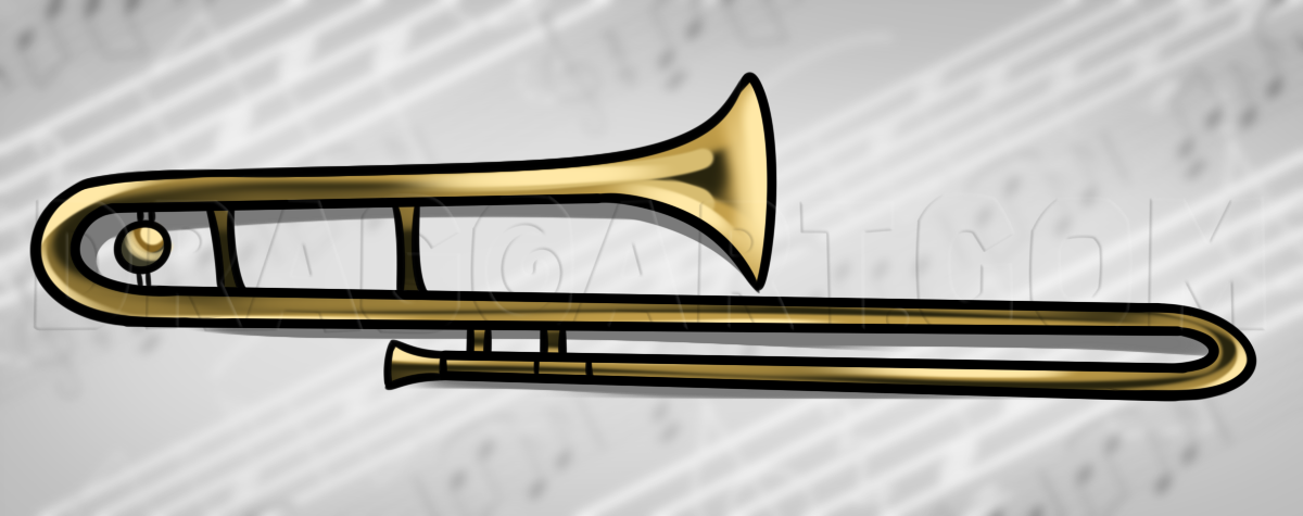 How To Draw A Trombone, Step by Step, Drawing Guide, by Dawn - DragoArt