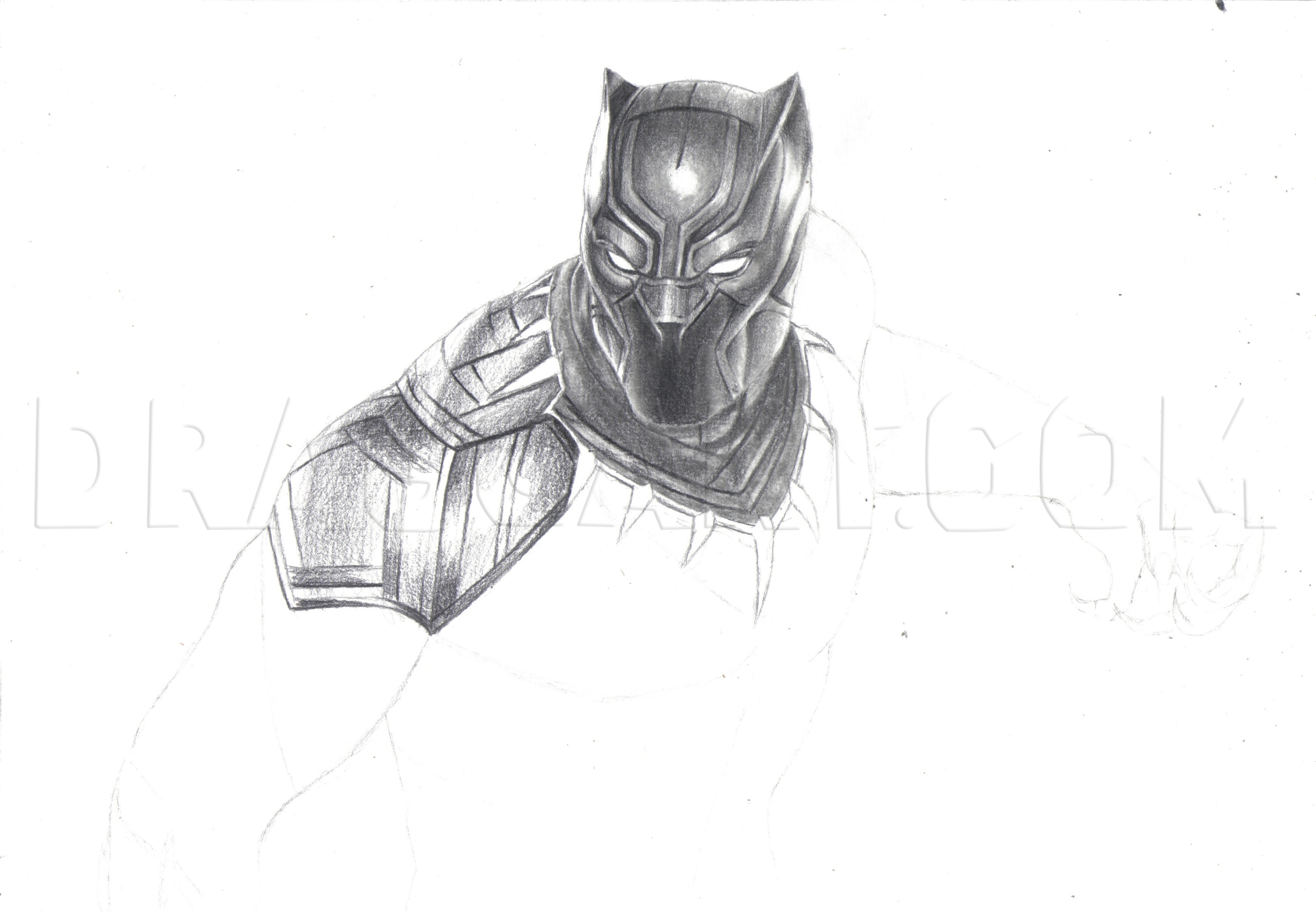 black panther drawing art