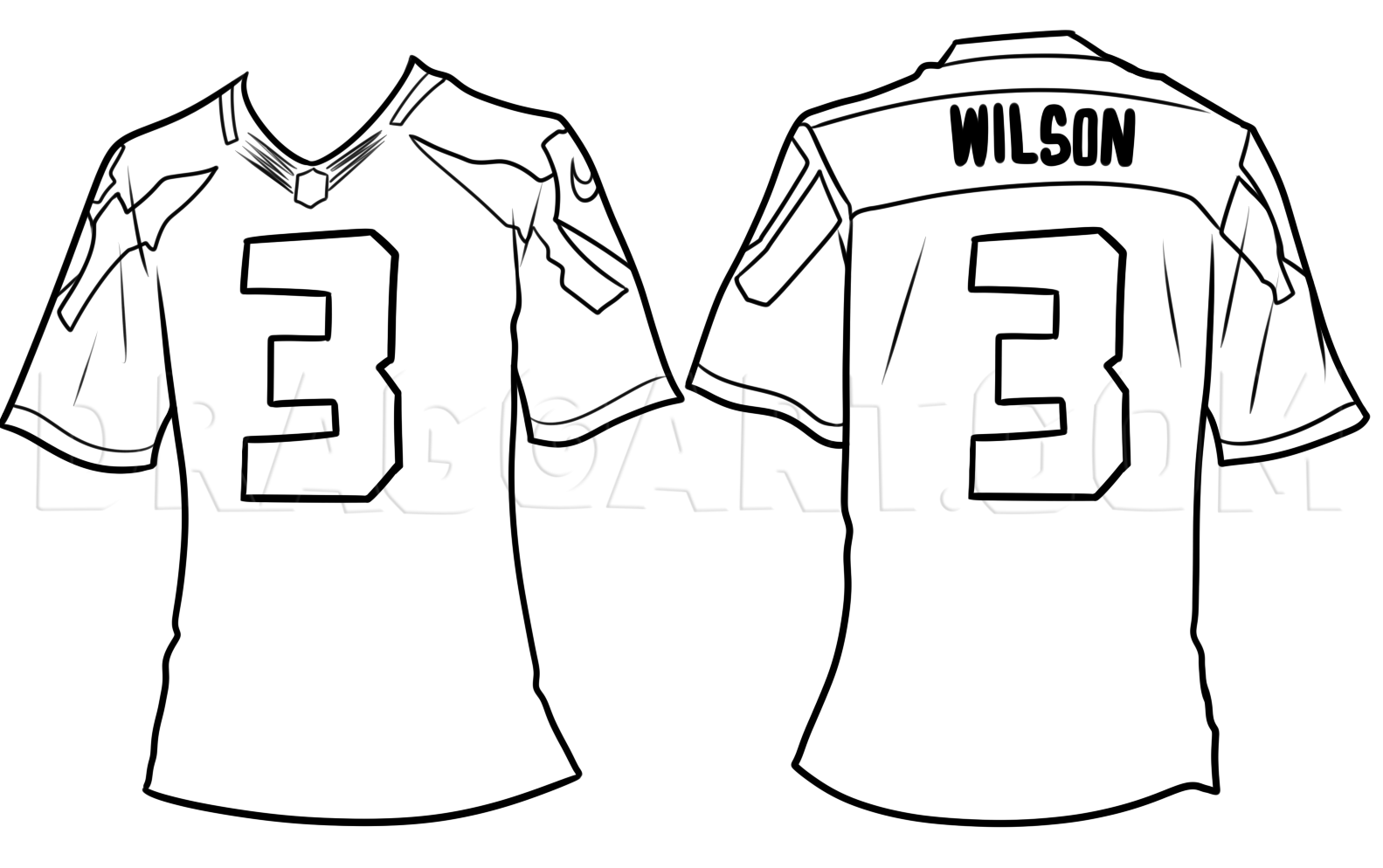 Football Jersey Drawing Lesson by Dawn