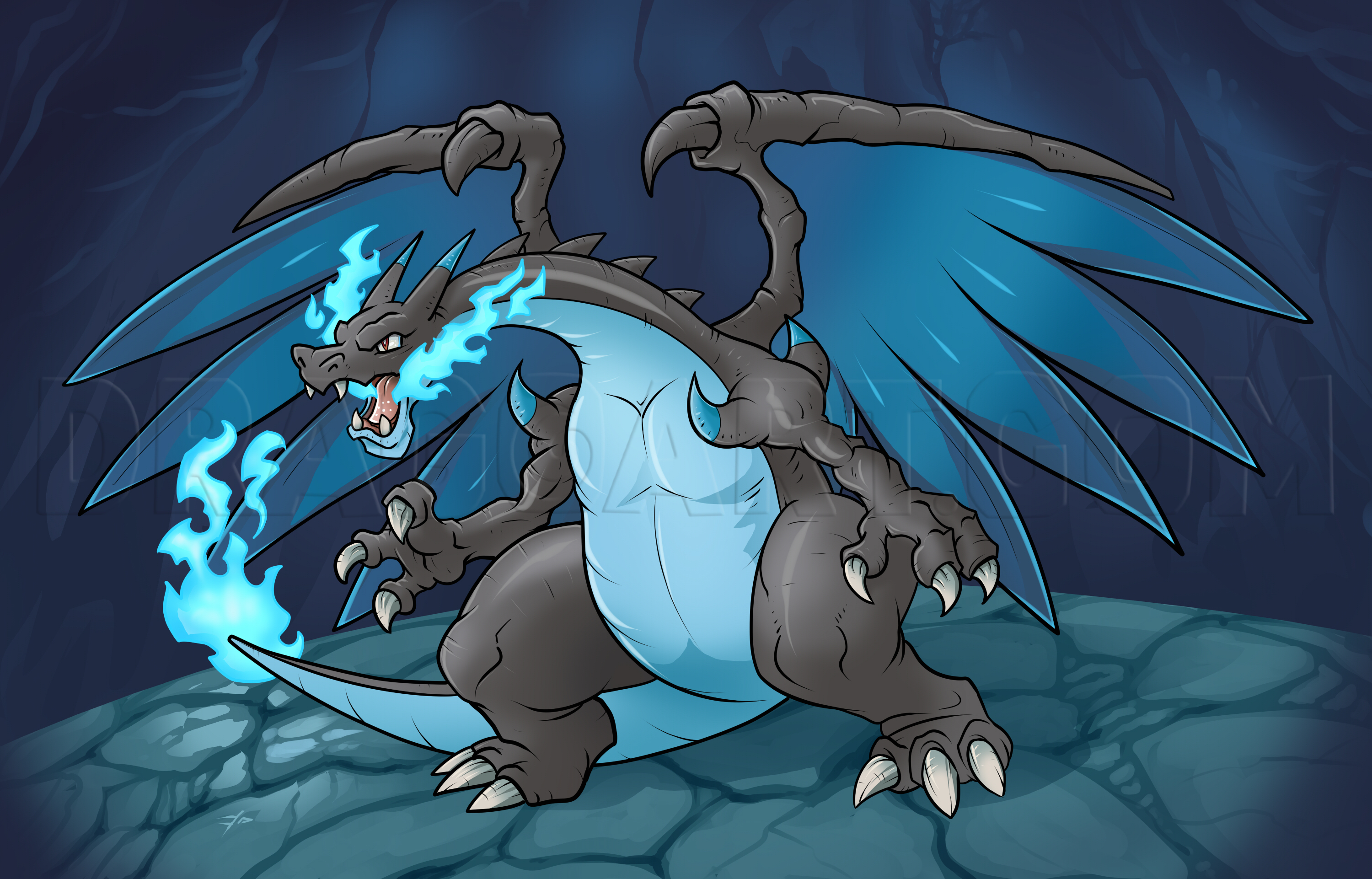 Illustration Mega Charizard X