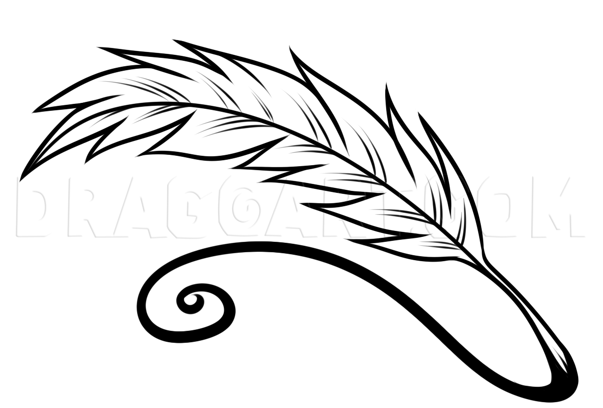 Feather Pen Drawing - HelloArtsy