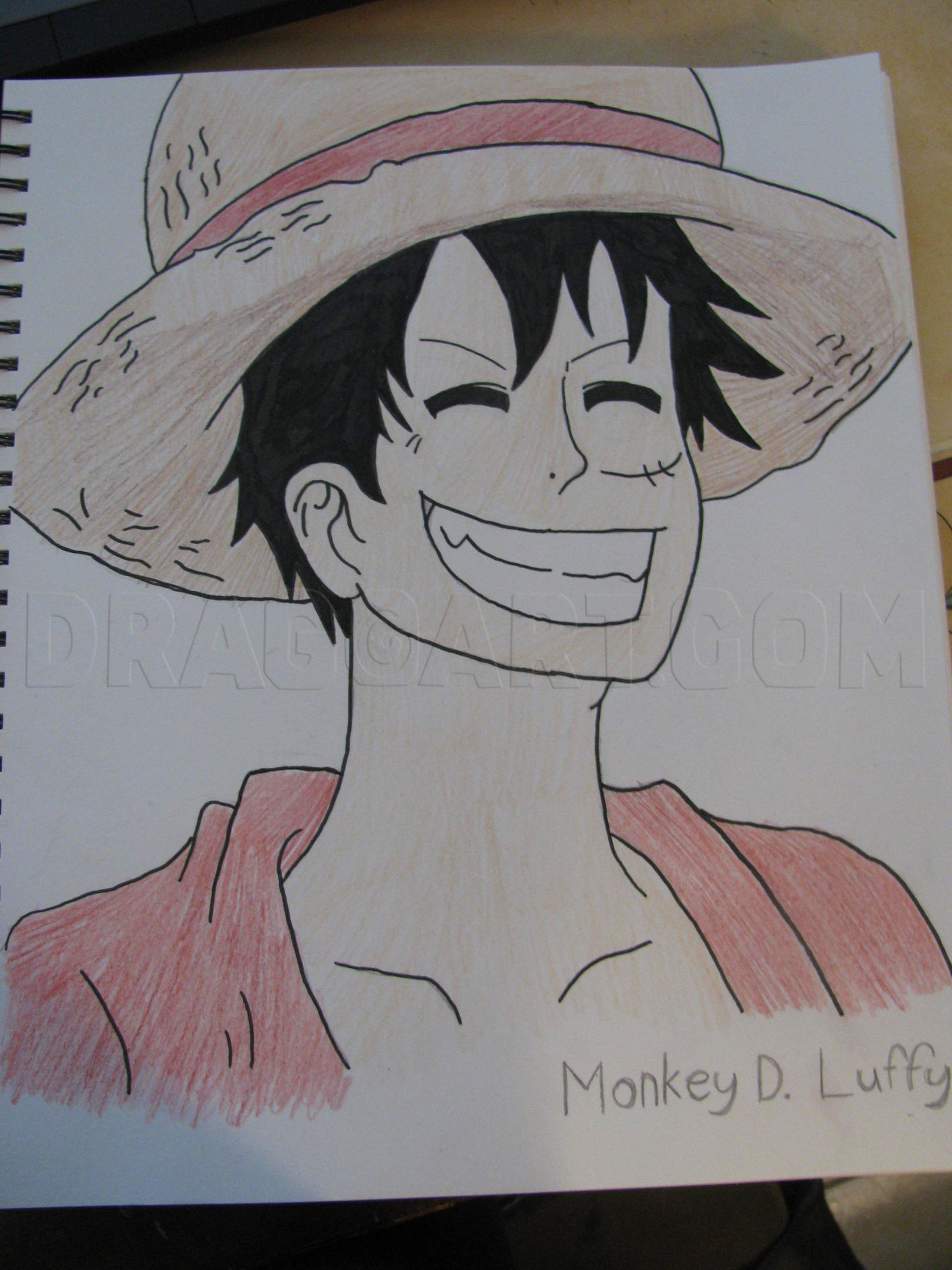 How to Draw Monkey D. Luffy