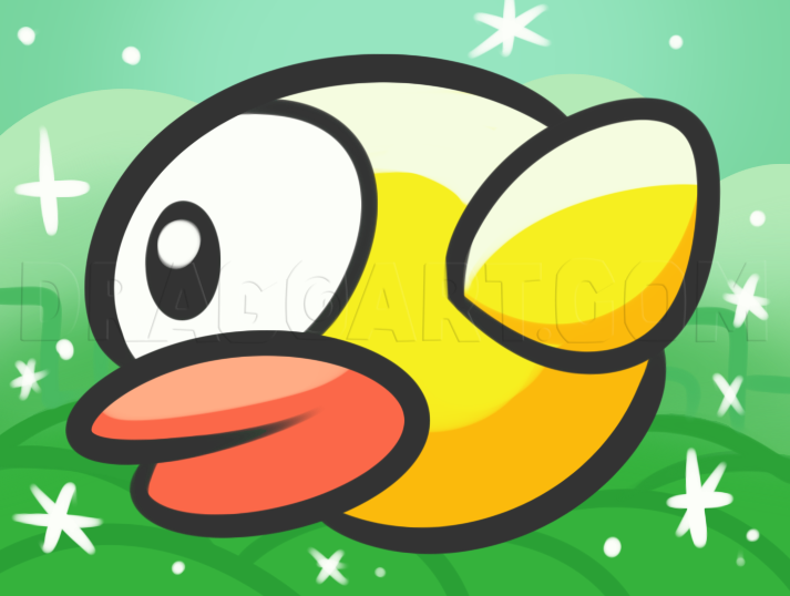 Flappy Bird  Flappy bird, Bird drawings, Bird sketch