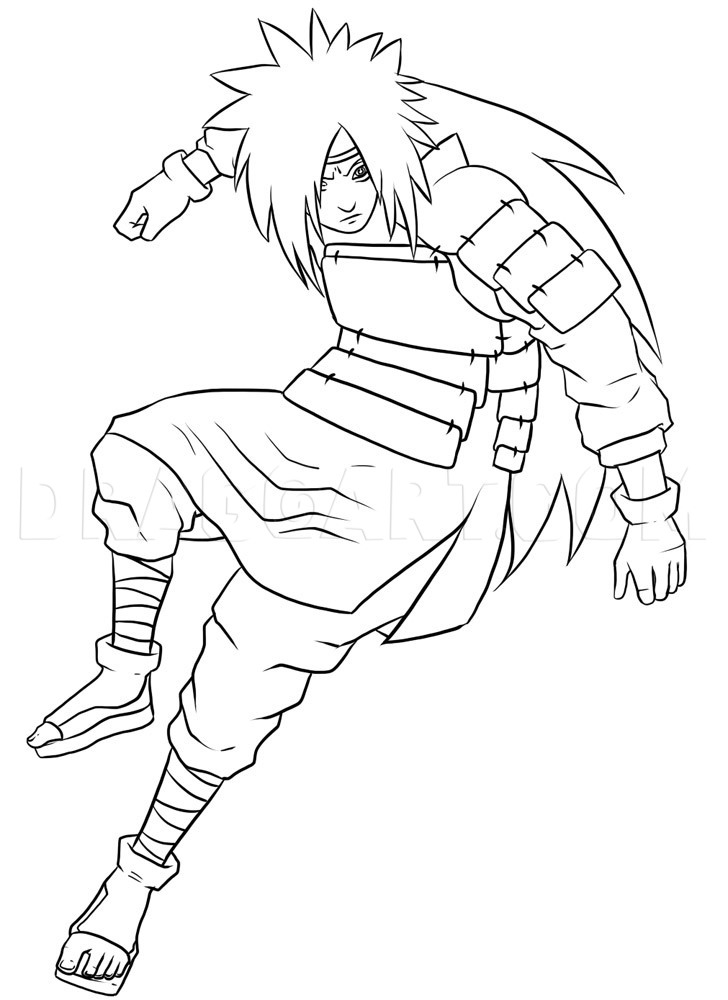 How To Draw Madara, Step by Step, Drawing Guide, by Dawn - DragoArt