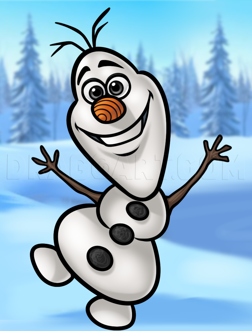 How To Draw Olaf Drawing Step By Step By Dawn DragoArt How To Draw Olaf Drawing Step By Step By Dawn DragoArt
