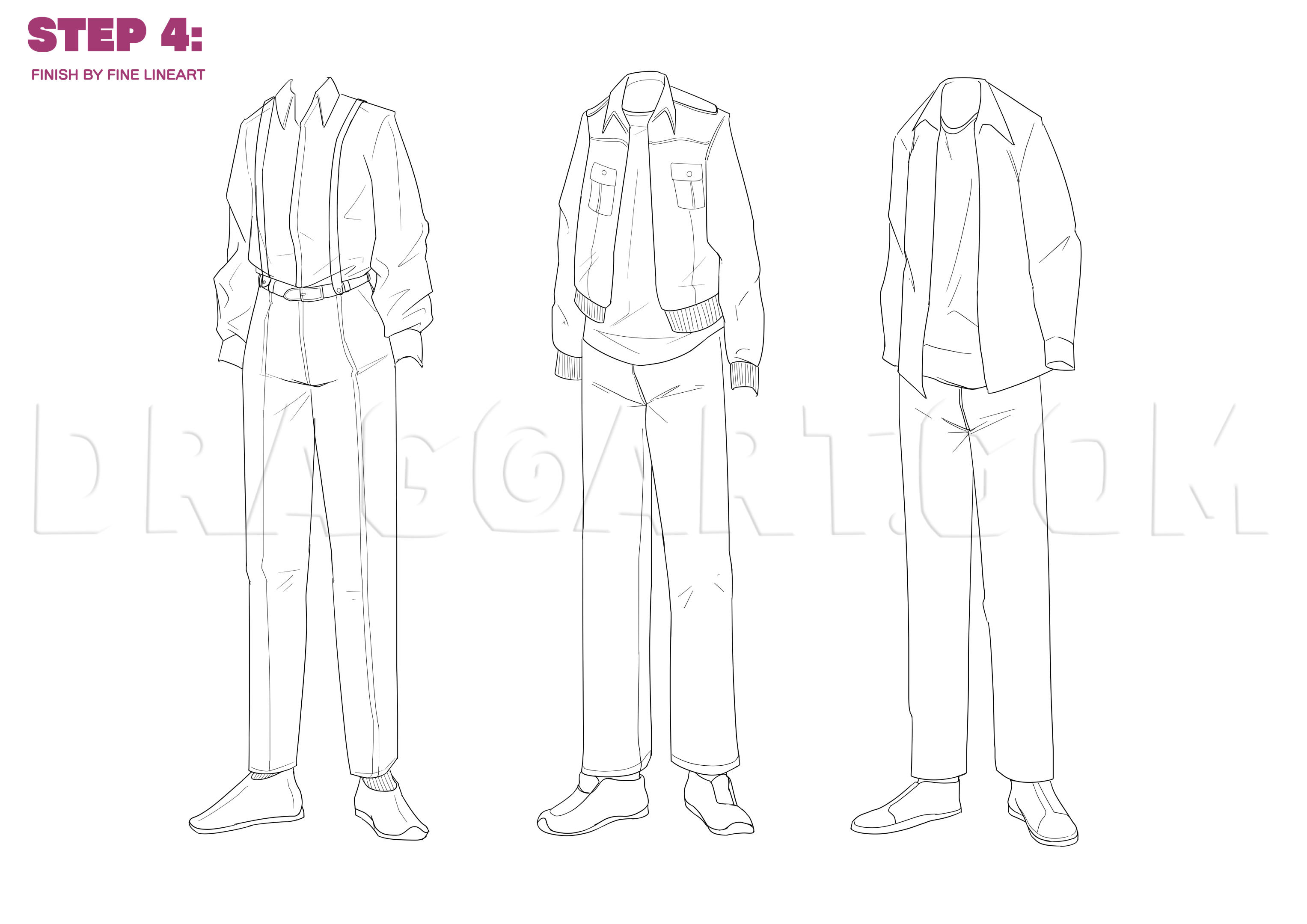 Drawing Male Clothes A Step By Step Guide Drawing Step By Step By Drawing Male Clothes A Step By Step Guide Drawing Step By Step By