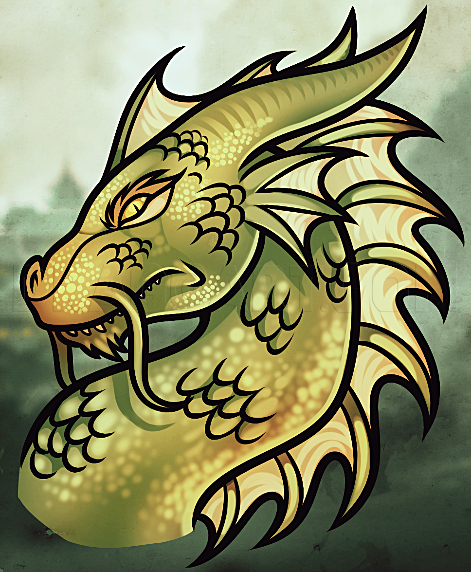 dragoart dragon head