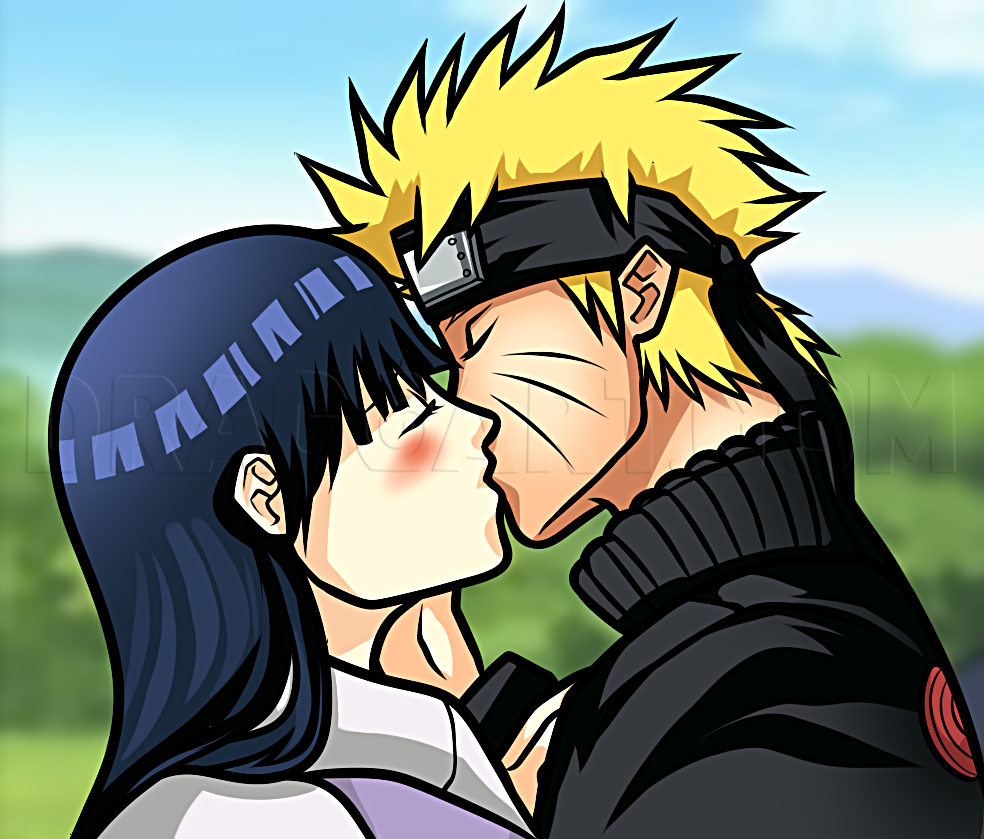 How To Draw Naruto And Hinata, Step by Step, Drawing Guide, by Dawn -  DragoArt