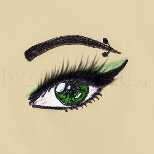 How to Draw a Green Eye