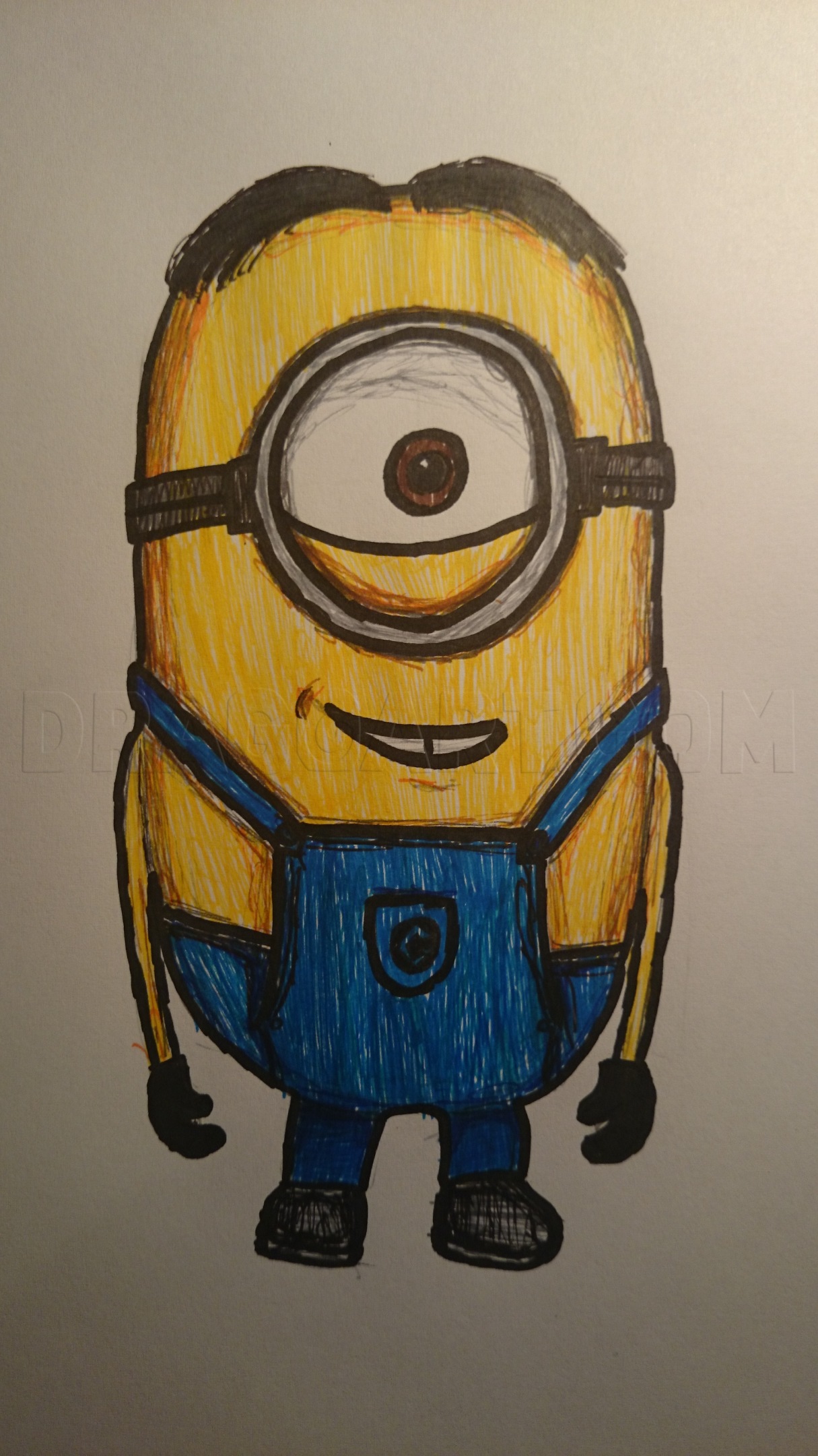 How To Draw Minion Stuart Step by Step Drawing Guide by 