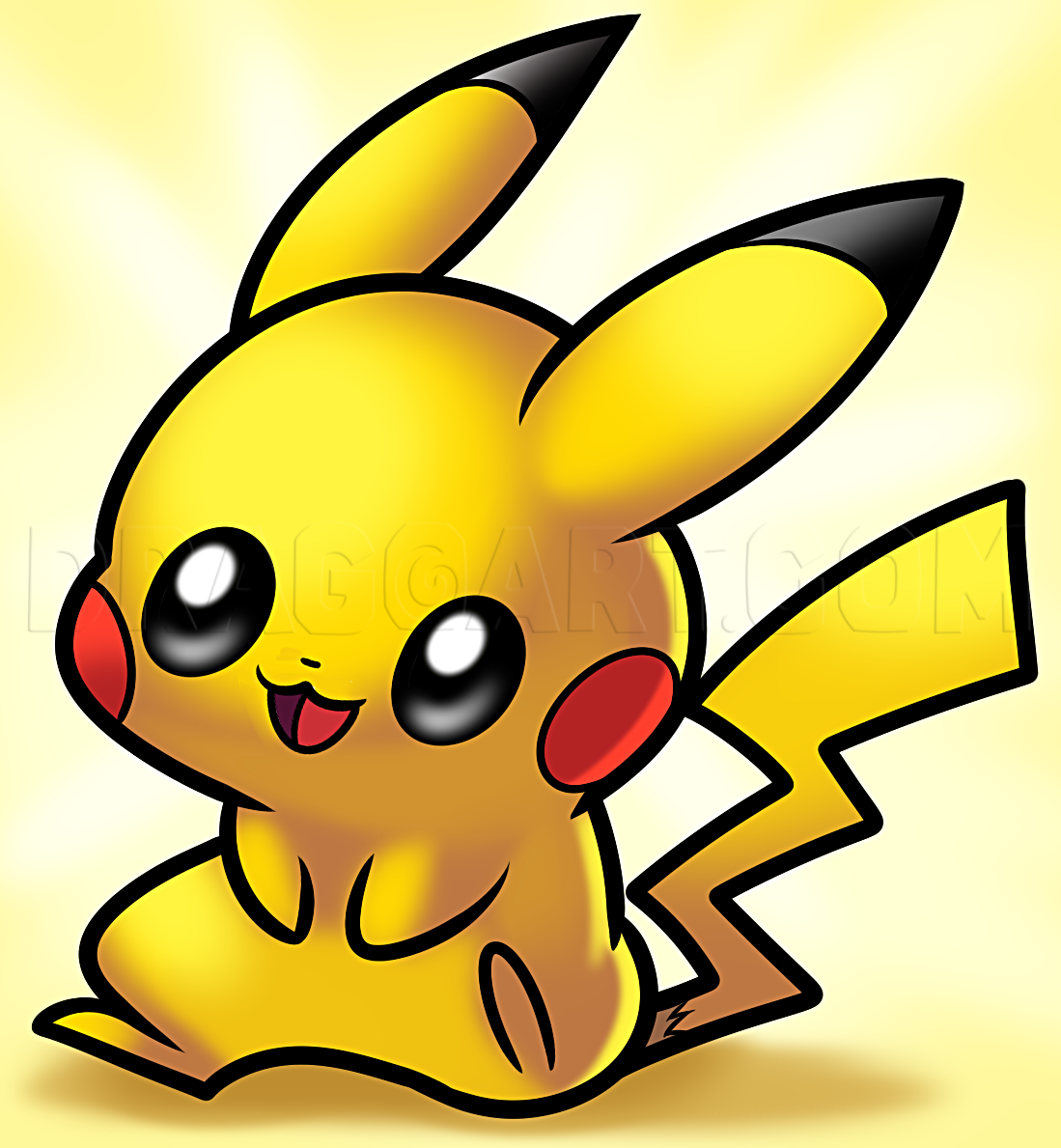 How To Draw Baby Pikachu Step By Step Drawing Guide By Dawn Dragoart Com