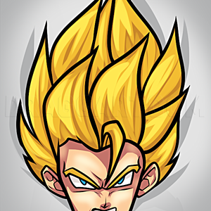 How to Draw a Super Saiyan Easy