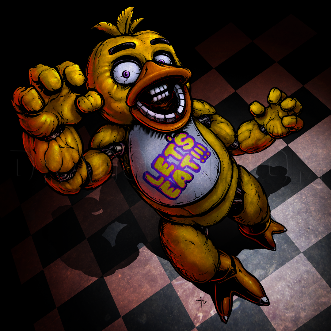 Withered Chica  Fnaf drawings, Fnaf freddy fazbear, Fnaf freddy