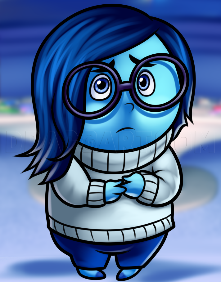 How To Draw Sadness From Inside Out by Dawn