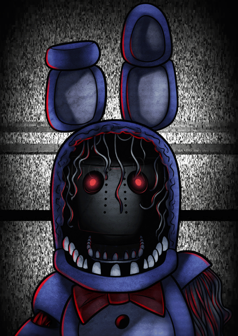 How To Draw Withered Bonnie, Step by Step, Drawing Guide, by Dawn