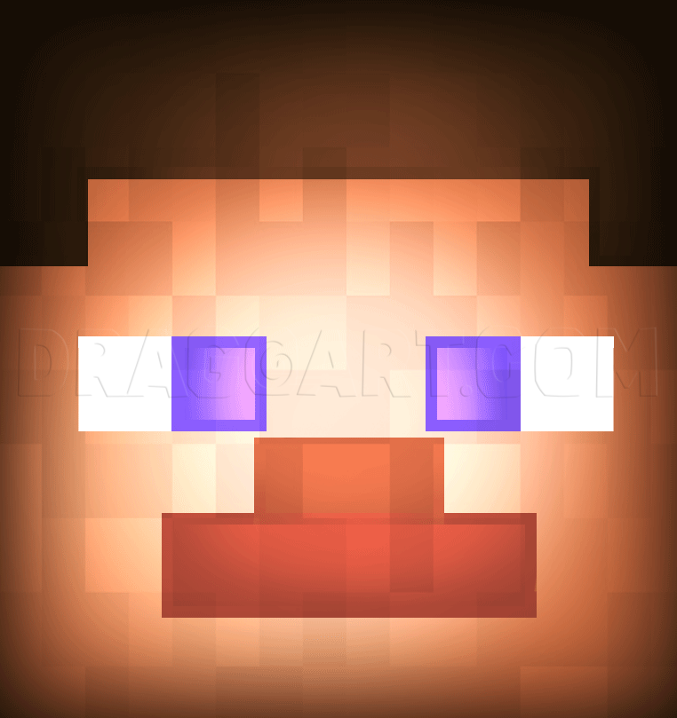 minecraft drawing steve