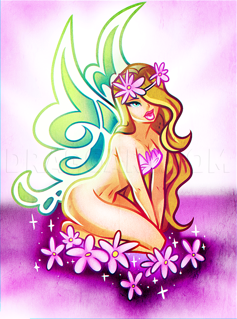 How to Draw a Flower Fairy