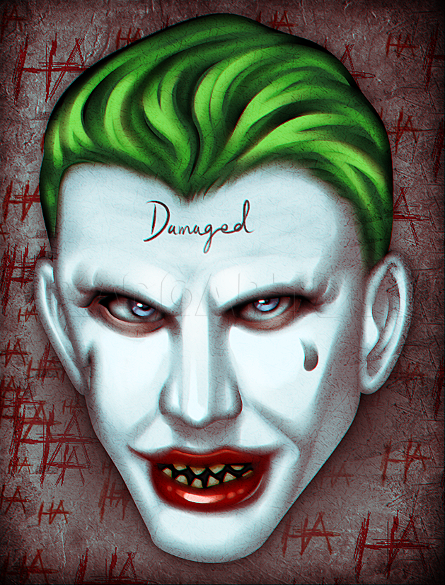 How To Draw Suicide Squad Joker Easy Step By Step Drawing Guide By Dawn Dragoart