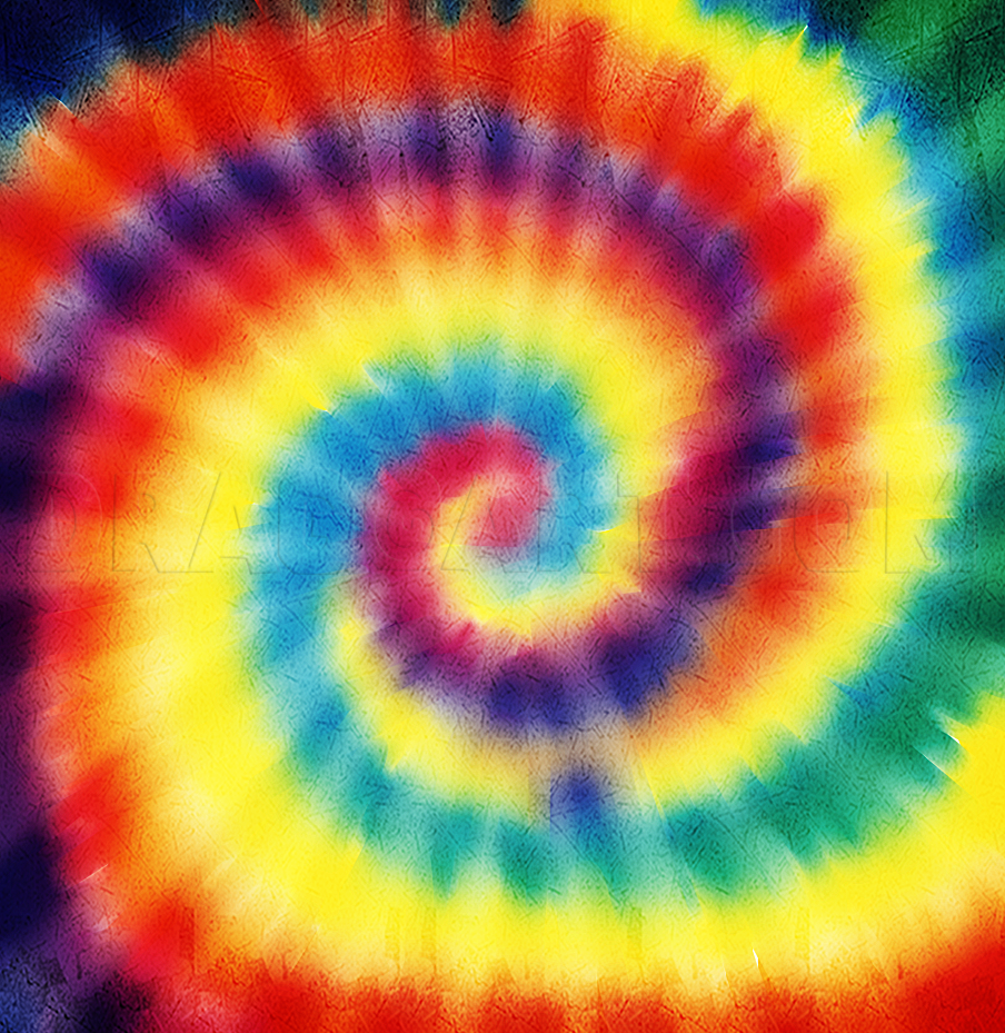 Tie Dye Drawing Tutorial, Step by Step, Drawing Guide, by Dawn - DragoArt