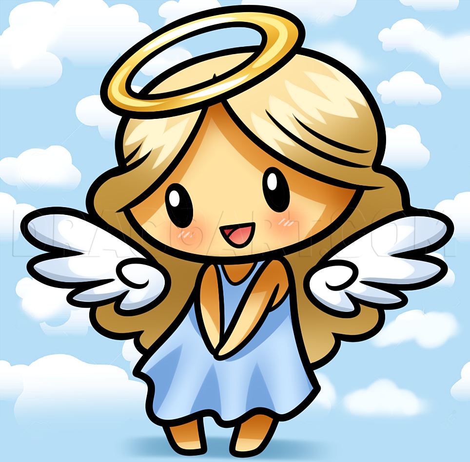 simple drawings of angels