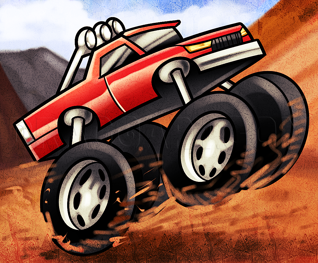  Drawing A Monster Truck Easy Step by Step Drawing Guide 