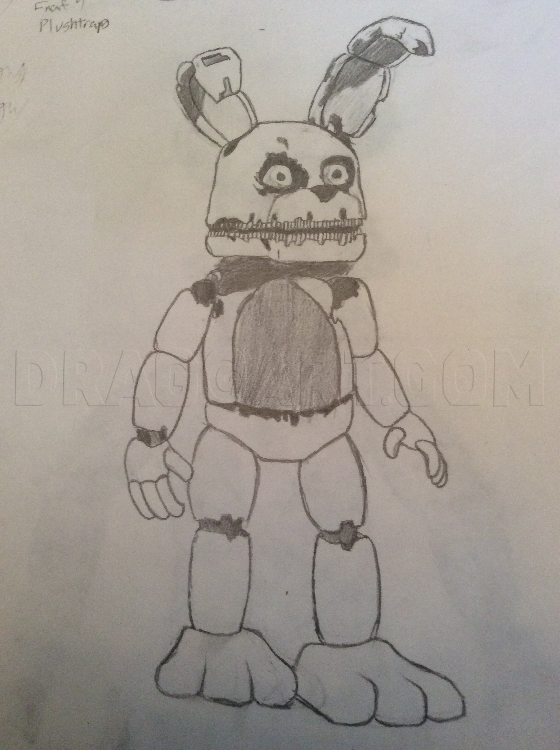 How to Draw Plushtrap Five Nights at Freddy's 