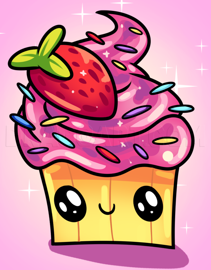 Cute Cupcake Drawing Cute Cupcake Drawing