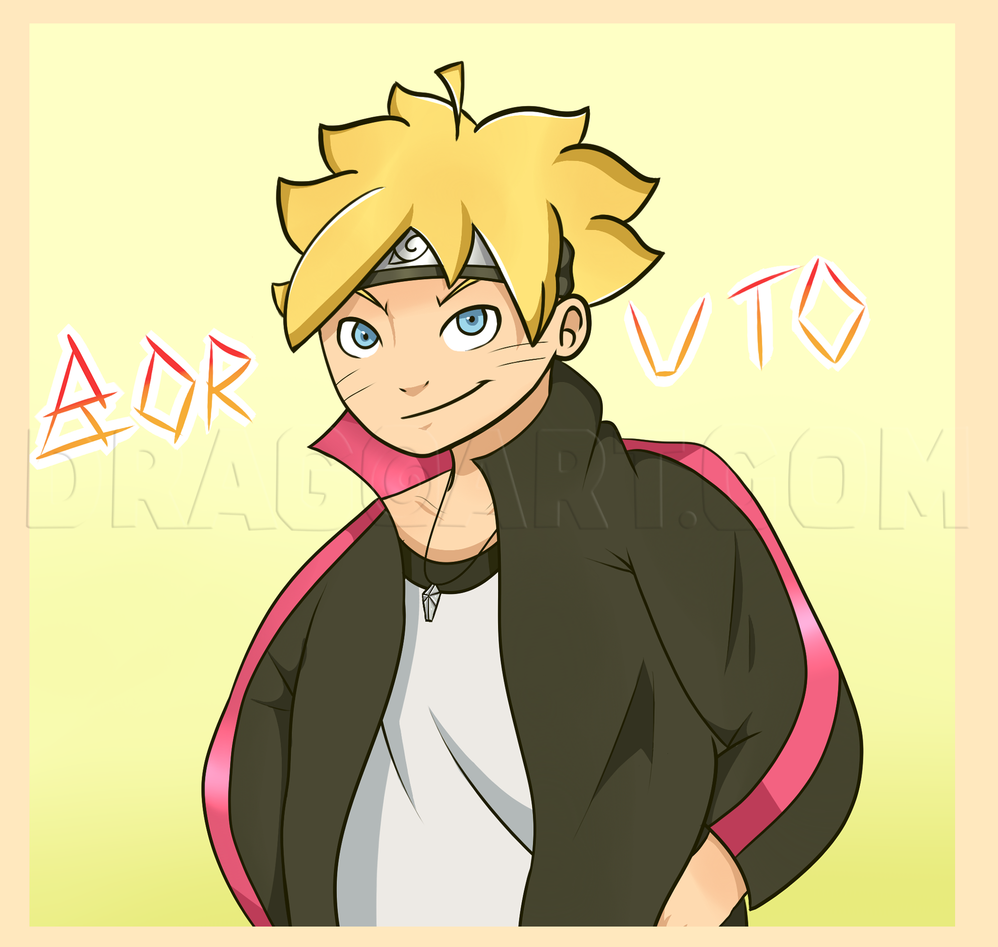 How To Draw Boruto  Boruto  Uzumaki Step by Step Drawing  