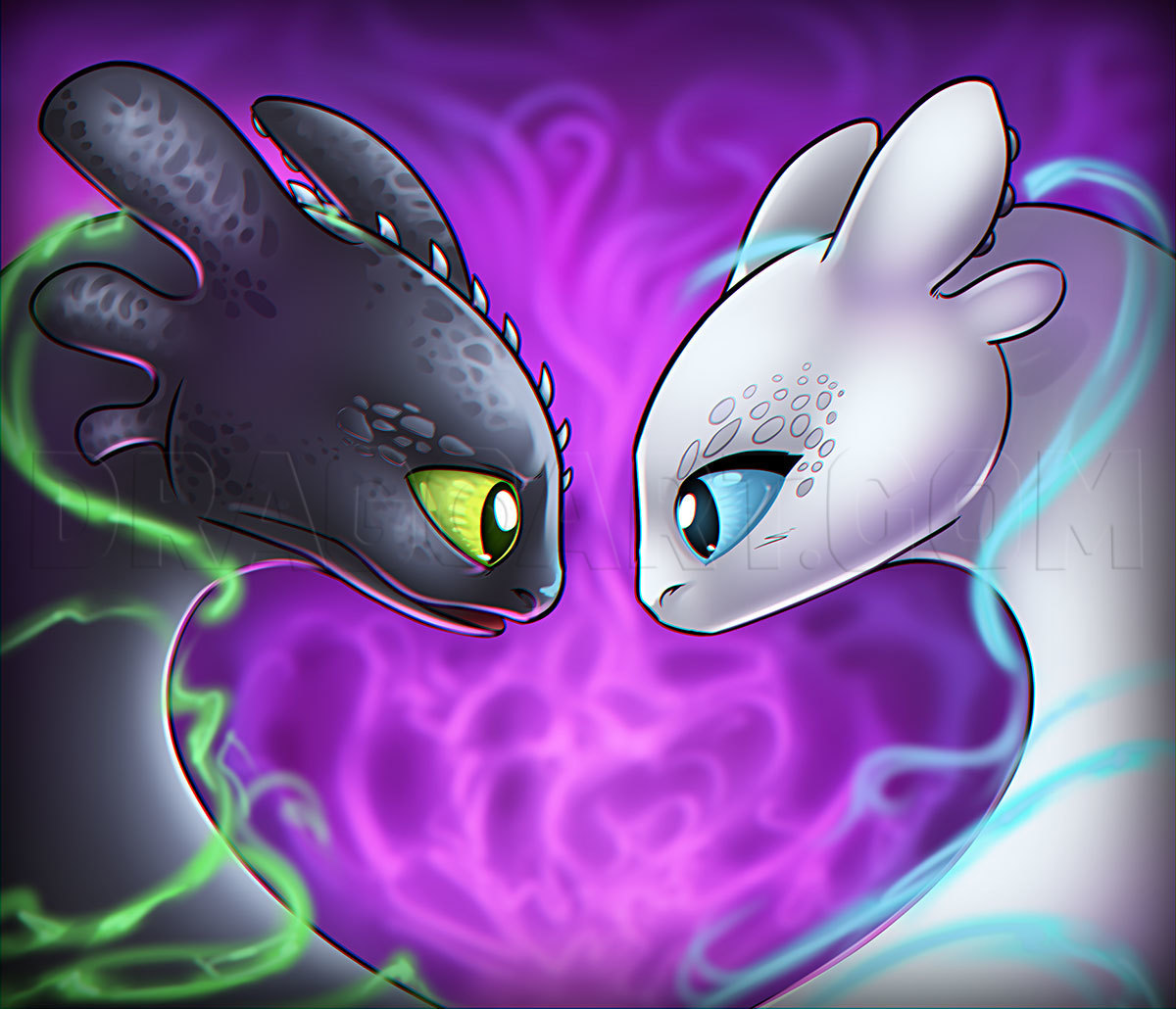 light fury and toothless