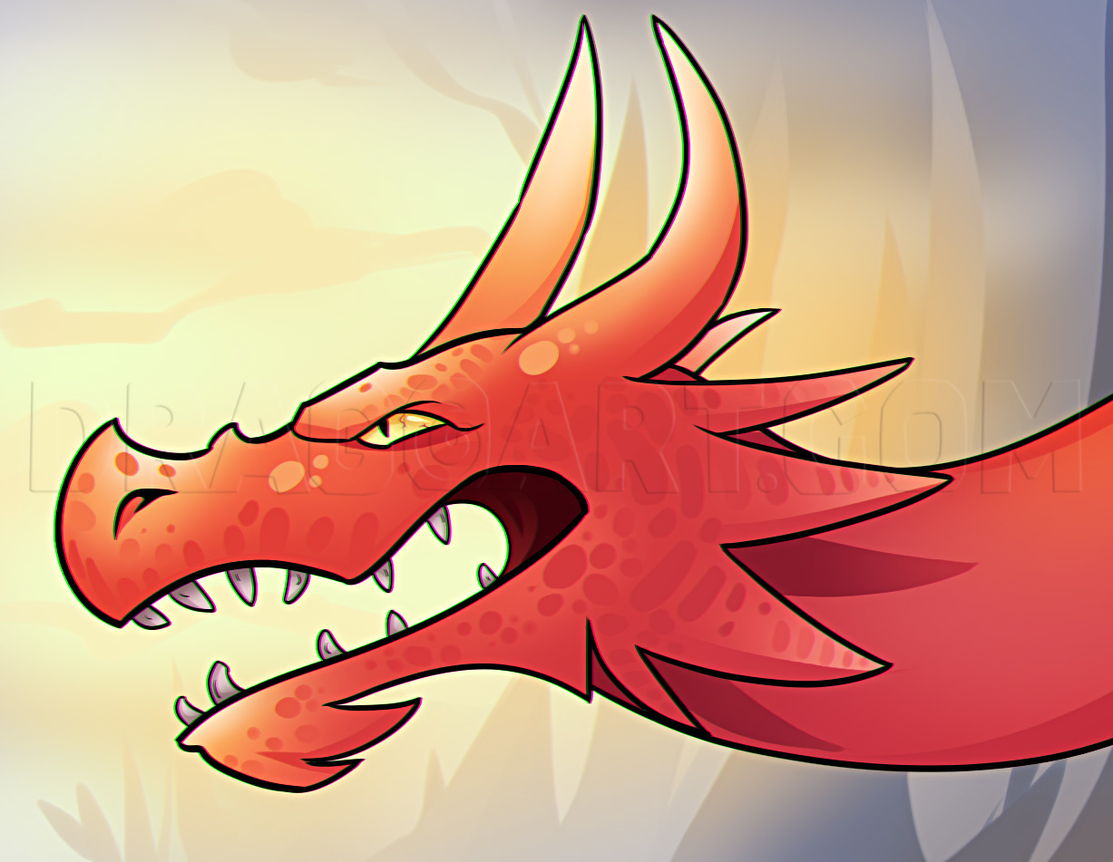 How To Draw A Red Dragon, Step by Step, Drawing Guide, by Dawn - DragoArt