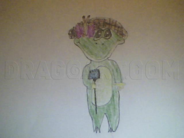How to Draw a Baby Frog