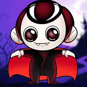 How to Draw a Cartoon Vampires for Halloween with Easy Step by Step Drawing  Tutorial - How to Draw Step by Step Drawing Tutorials