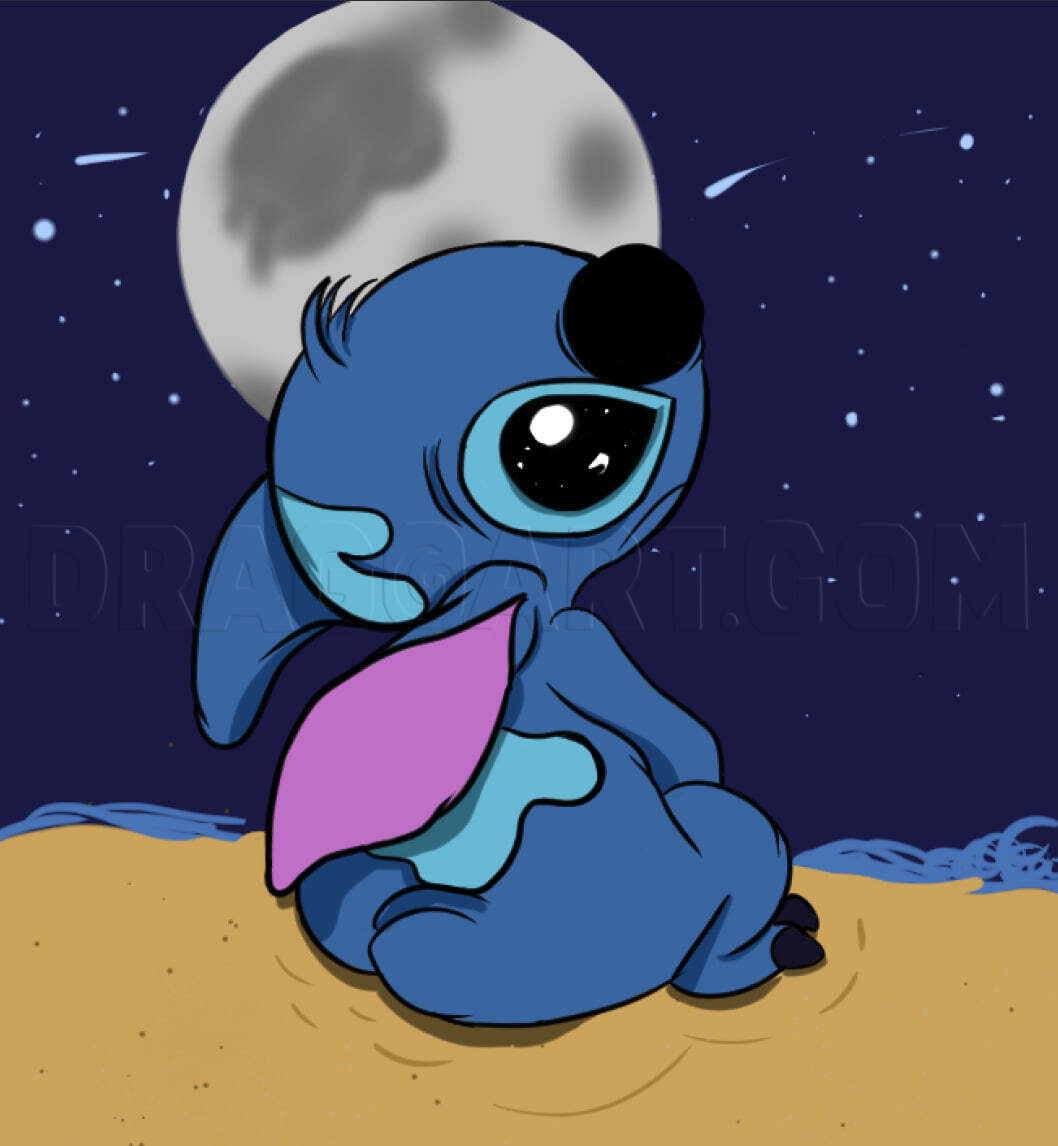 how to draw stitch sad