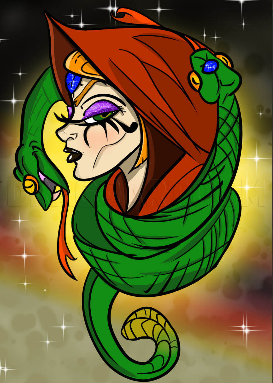 How to Draw an Enchantress Witch