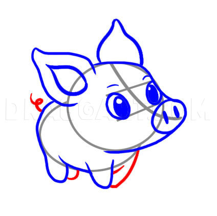 How To Draw A Pigwe Draw Animals / How To Draw A Pig In Minutes Using A