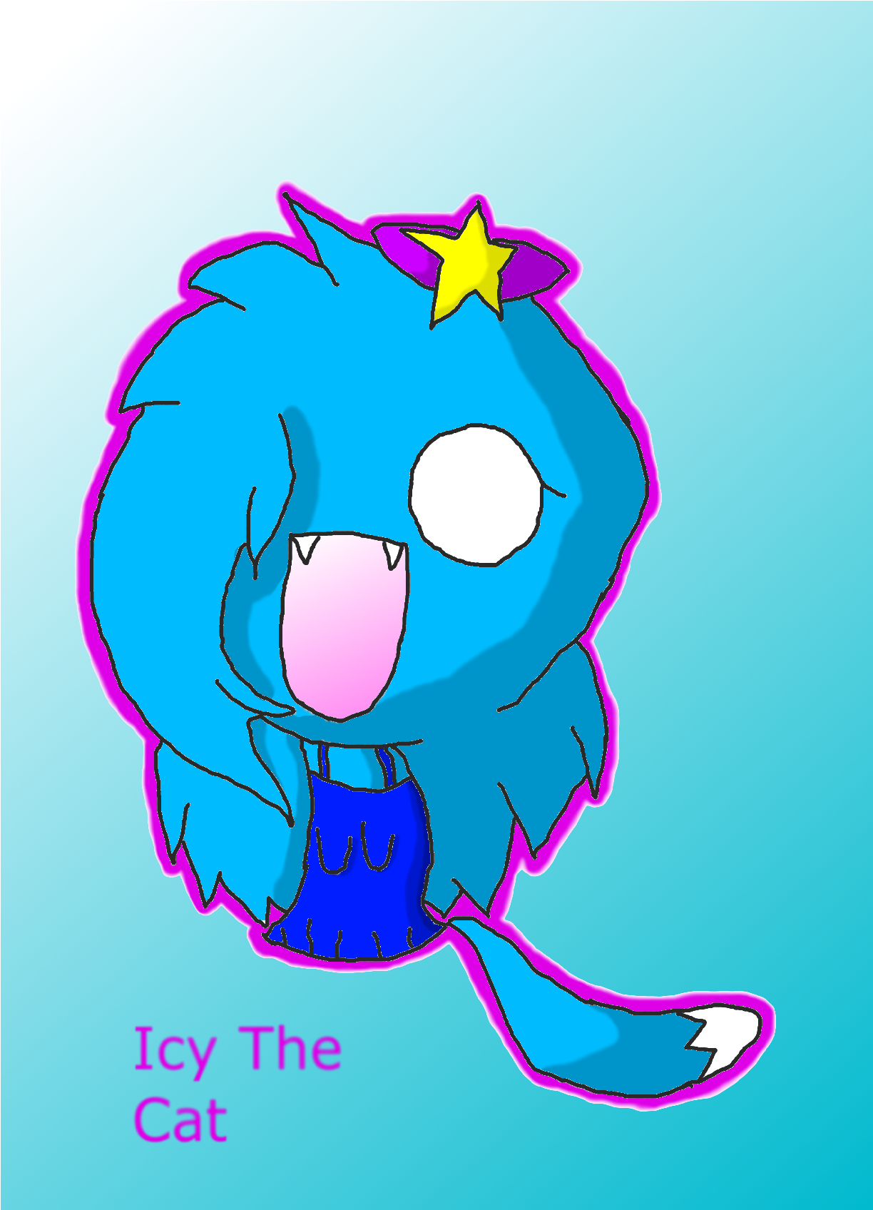 Icy The Cat Chibi Drawing by CatOfTheStars - DragoArt