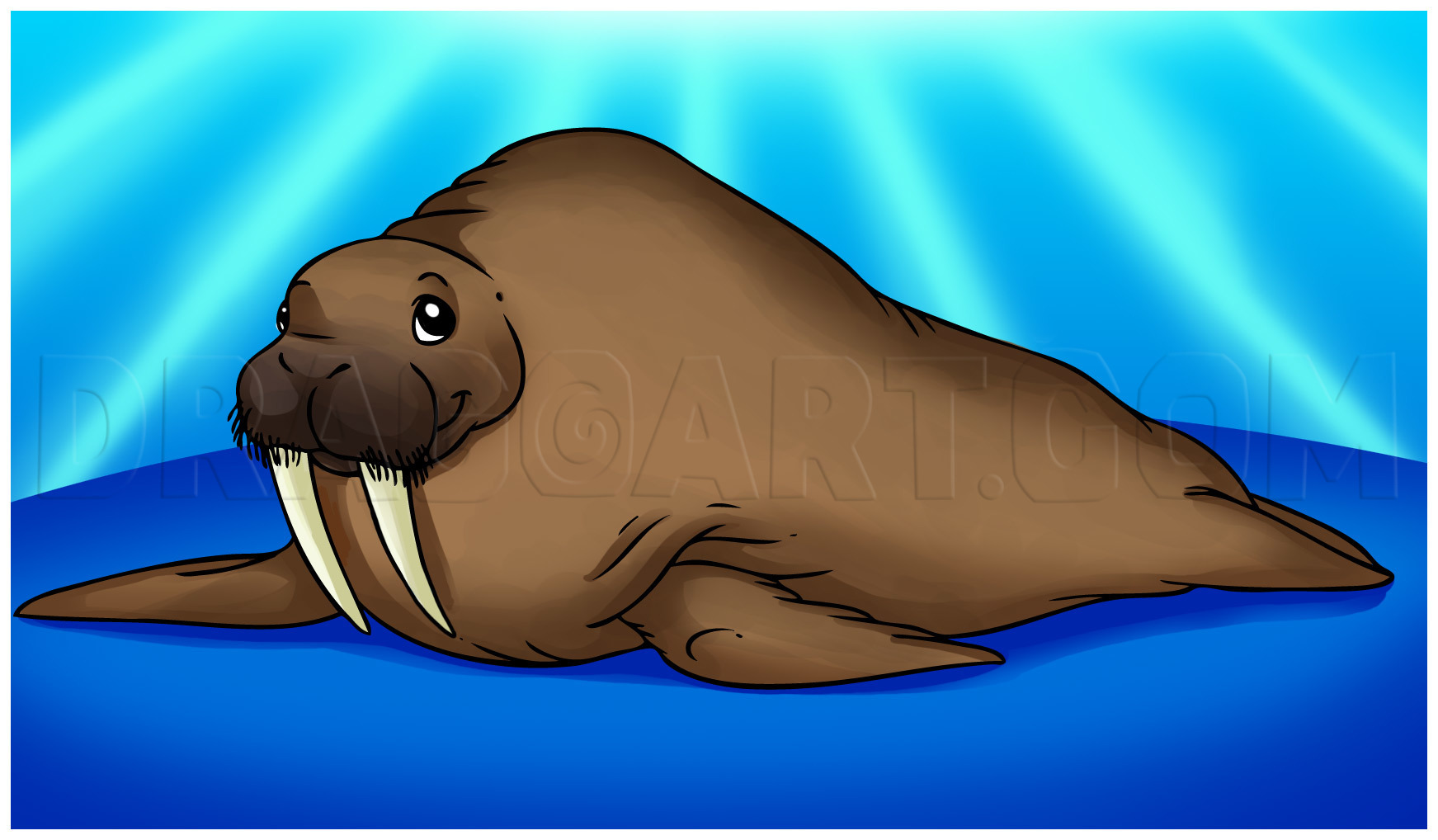 How To Draw A Walrus, Step by Step, Drawing Guide, by Dawn - DragoArt