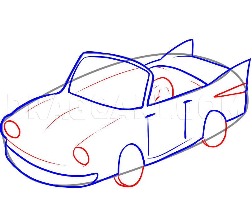 how to draw a cool car easy