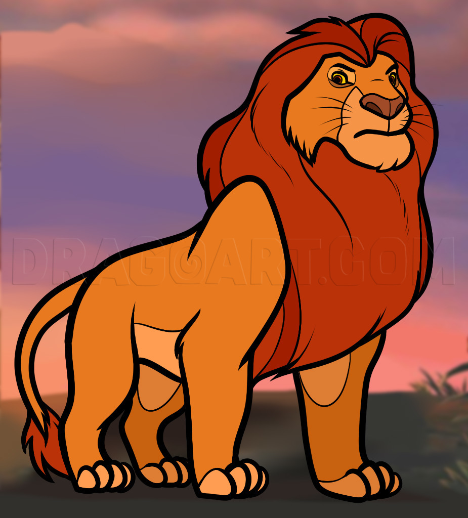 drawings of mufasa