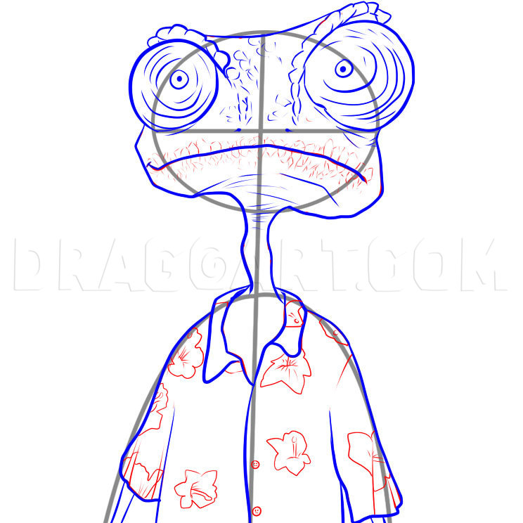 How to Draw Rango, Coloring Page, Trace Drawing