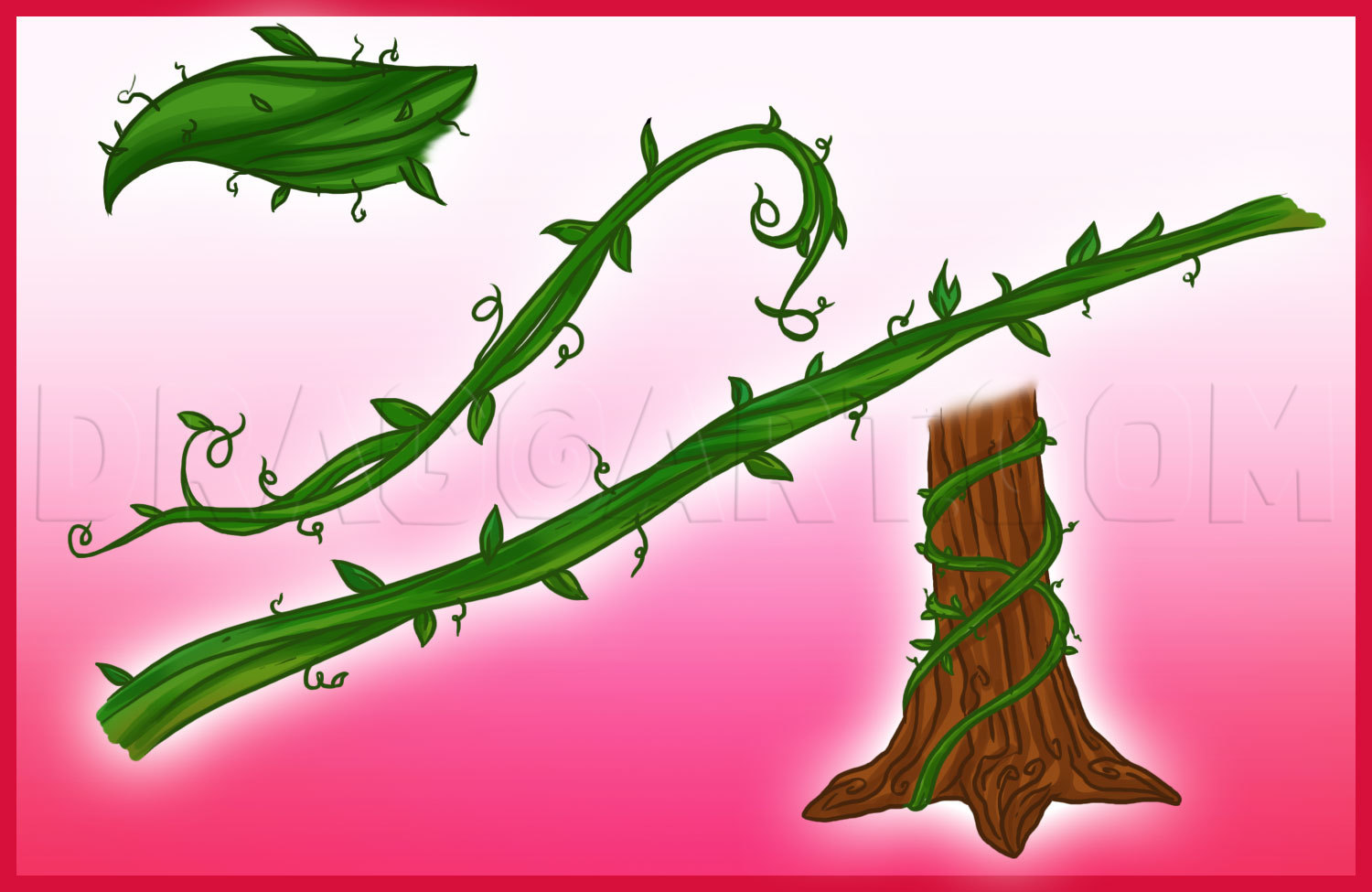 How To Draw Vines Step By Step Drawing Guide By Dawn Dragoart Com