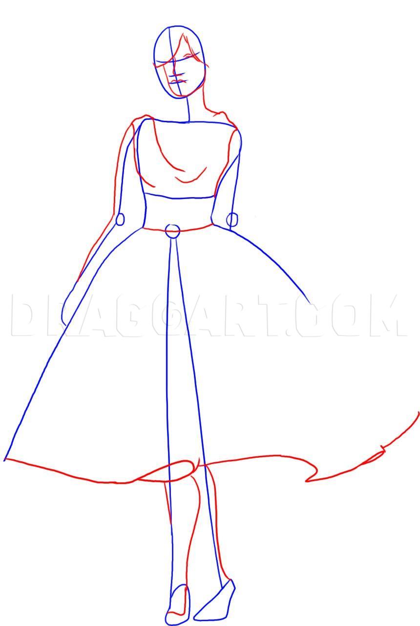 fashion drawing model