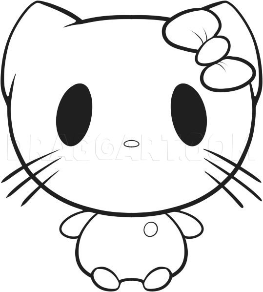 How to Draw Hello Kitty, Chibi