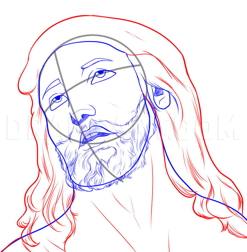 25+ Best Looking For How To Draw Jesus Face Step By Step