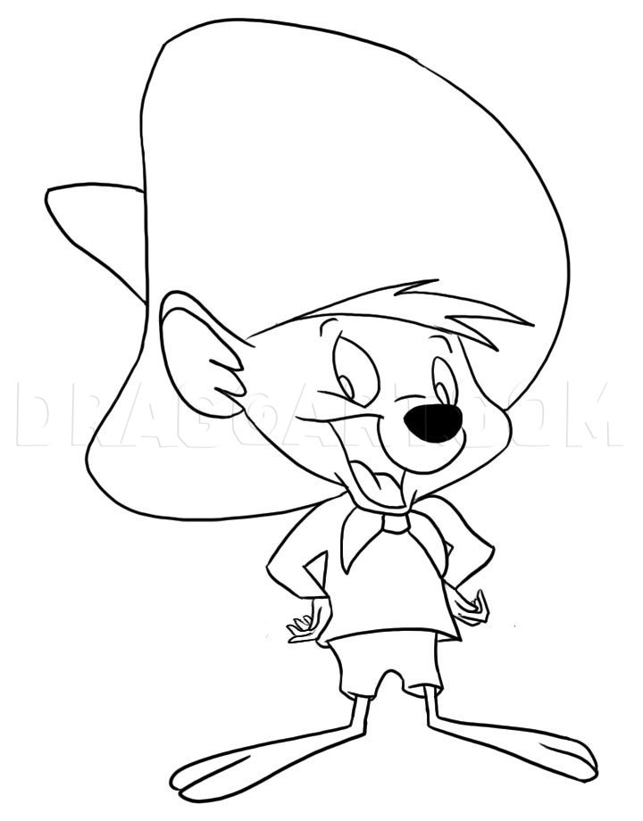 How to Draw Speedy Gonzales 